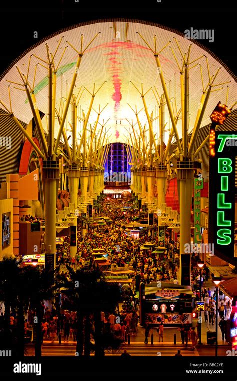 Fremont Street Experience Downtown Las Vegas Stock Photo Alamy