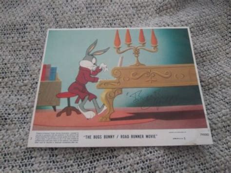 Signed Looney Tunes Mel Blanc Autograph Bugs Bunny Playing Piano Ebay