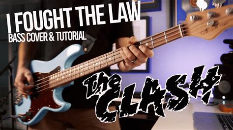I Fought The Law The Clash Bass Lesson Playthrough Youtube
