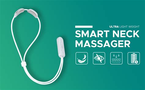 Nhowin Smart Neck Massager Electric Neck Massager With 7 Modes 14 Levels Portable Deep Tissue