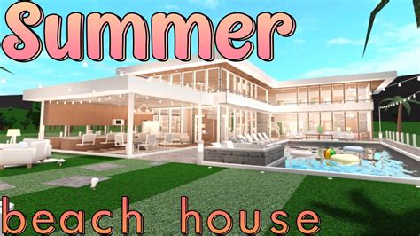 More images for how to build a bloxburg beach house » modern summer beach mansion ♡ BLOXBURG SPEEDBUILD ...