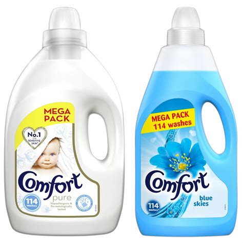 2 Pack Comfort Softener Fabric Conditioner Pure Or Blue Skies 114