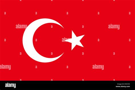 Flat Turkish Flag Stock Photo Alamy