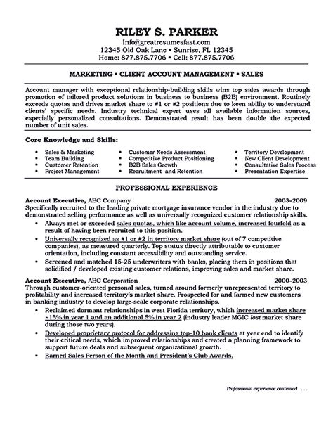 excellent account manager resume sample executive resume executive resume template manager