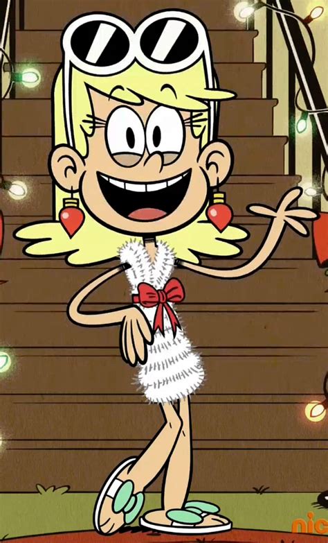 Image Leni Dress Made Out Of White Tinselpng The Loud House