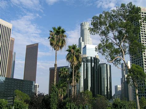 43 Los Angeles Skyline Wallpaper Wallpapersafari