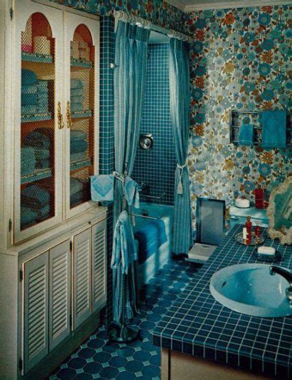 54 Trendy Bathroom Wallpaper Vintage Interior Design Inexpensive