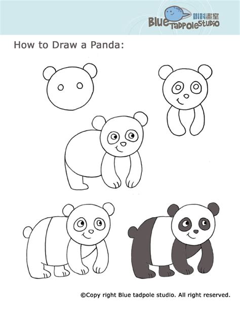 Where the party pandas at? كيفية رسم الباندا