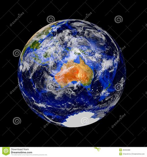 Blue Marble Planet Earth Stock Photo Image Of Shadow