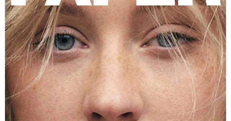 Looks We Love Christina Aguileras Freckles In Paper Magazine
