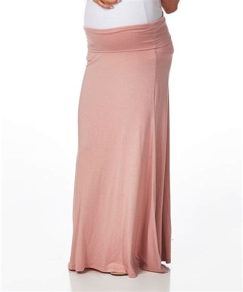 Loving This Pinkblush Maternity Pale Pink Mid Belly Maternity Maxi Skirt Women On Zulily