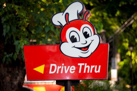 Jollibee Drive Through Sign Philippines Stock Photo Download Image