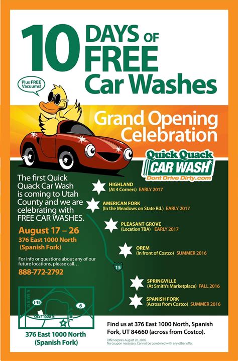 Quick Quack Car Wash Celebrates Grand Opening Of The First Of Ten Utah