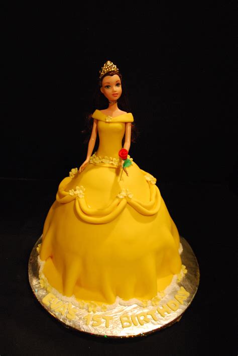 Princess Belle Doll Cake — Birthday Cakes Princess Belle Cake Doll