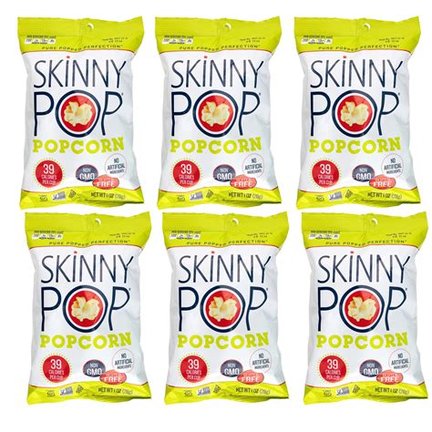 Skinnypop Original Popcorn Gluten Free Non Gmo Healthy Popped Corn