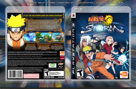 Naruto Ultimate Ninja Storm Playstation 3 Box Art Cover