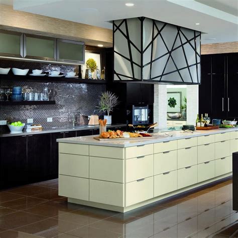 American Woodmark Custom Kitchen Cabinets Shown In Modern Style
