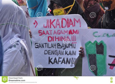 Demonstrations Anti Ahok In Semarang Editorial Photo Image Of November Rally 79964321
