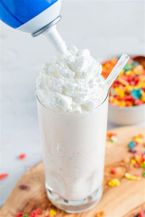Milkshake Best Homemade Fruity Pebbles Milkshake Recipe Easy