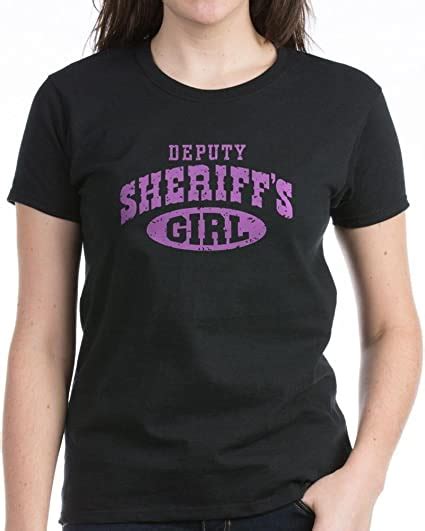 Cafepress Deputy Sheriffs Girl Womens Cotton T Shirt Uk