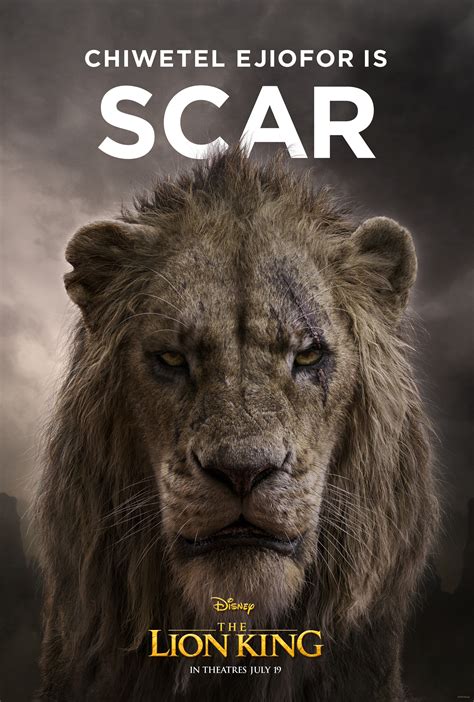 The Lion King Character Posters Show Very Realistic