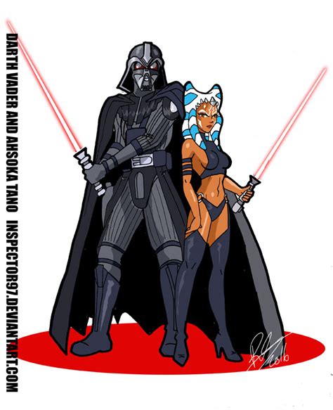 Darth Vader And Ahsoka Tano By Inspector97 On Deviantart