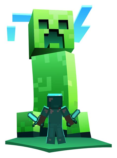 Minecraft Giant Creeper And Steve Minecraft Pictures Creepers Minecraft Drawings
