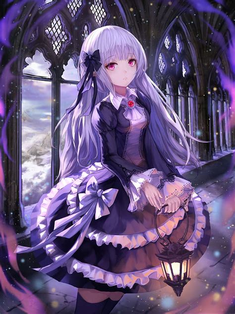 Gothic Lolita Purple Goth Anime Hd Phone Wallpaper Peakpx