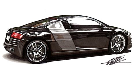 La version performance gagne 10 ch à 620 ch et 580 n mde couple. Audi R8 Drawing