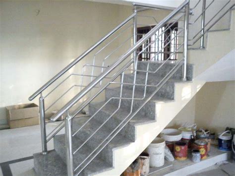 Stainless Steel Staircase Railings Thickness 0 10mm At Rs 600 Foot