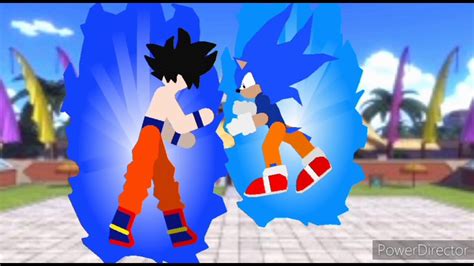 Masterd Ultra Instinct Goku Vs Ultra Instinct Sonic Youtube