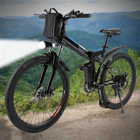 Ancheer 26inch 36v Foldable Electric Power Mountain Bicycle With Lithi