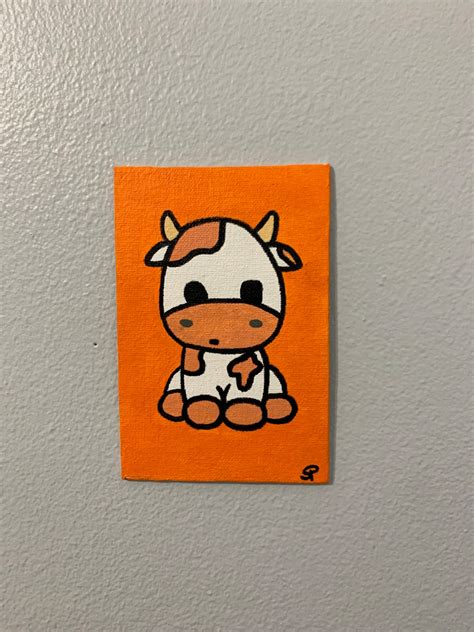 Cow Acrylic Paintings Etsy
