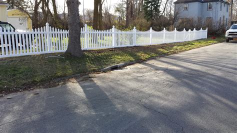 Vinyl Fence Install In Utica Ny Poly Enterprises Fencing Decking And Railing