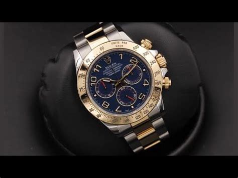 Rolex Cosmograph Daytona 116523 Blue dial 40 mm Steel and ...