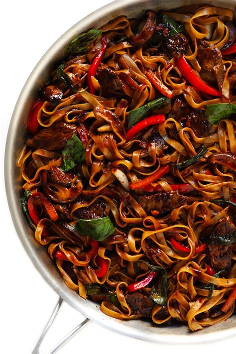 Thai Basil Beef Noodle Stir Fry Gimme Some Oven