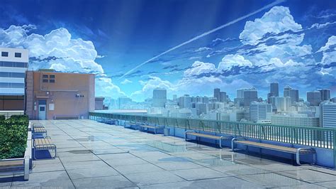 1920x1200px Free Download Hd Wallpaper Anime Landscape School