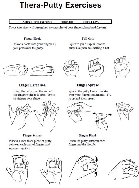 Stroke Wise Hand Exercises Printable Worksheets
