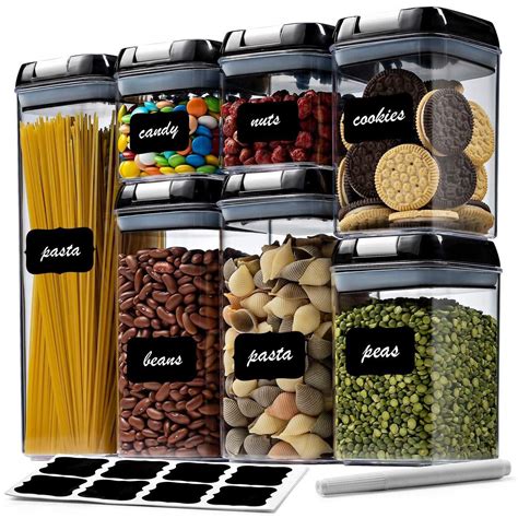 Buy 7 Pc Airtight Food Storage Container Set Kitchen And Pantry