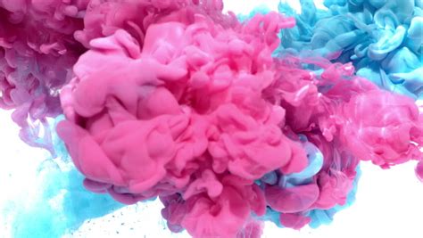 A stunning shade that is sure to catch some attention. Pink and Blue Inks are Stock Footage Video (100% Royalty ...
