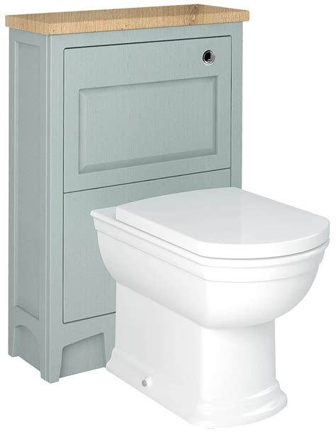 Downton 600mm Back To Wall Wc Unit Pack With Laminate Worktop