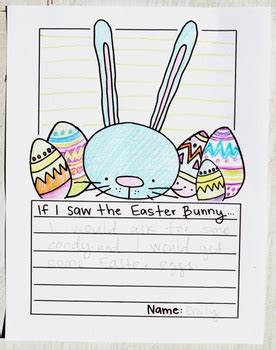 Kindergarten, first grade or second grade. Easter Bunny Writing Prompt by Namely Original Designs | TpT