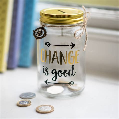 You won't be as tempted to spend your money or cash it. Personalised Savings Glass Jar By The Letteroom | notonthehighstreet.com