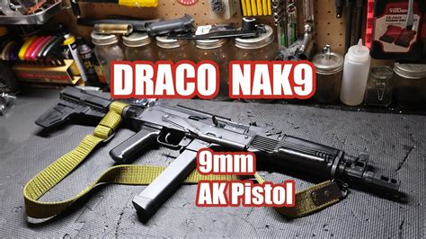 Draco Nak9 9mm Ak Pistol Cheap Modifications Folding Brace Muzzle