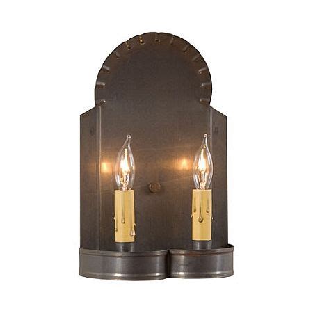 Hanover Double Wall Tin Sconce Candle Sconces Wall Sconces Double