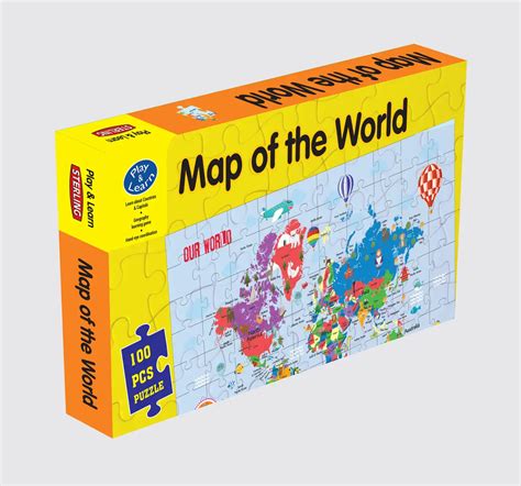 Sterling Horizons World Map Puzzle Interesting Game Multicolour 4y