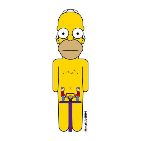 Naked Homer Simpson Natural Born Kissers Sticker A A Etsy
