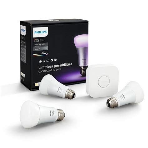 Philips Hue White And Color Ambiance A19 Starter Kit Tech Ts For