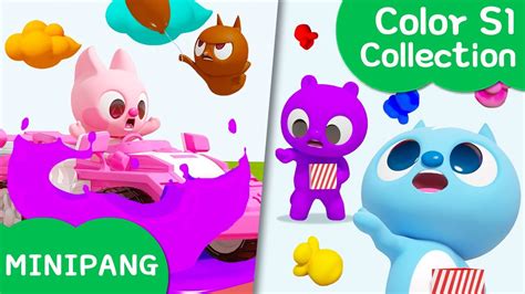Learn Colors With Minipang 🌈color S1 Collection Minipang Tv 3d Play