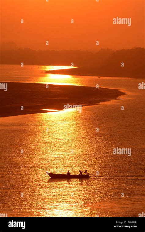 Asia Myanmar Myeik Landscape River Stock Photo Alamy